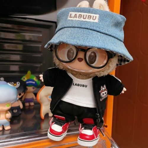 POP MART LABUBU The Monsters Peluche Bambola Sole Vestiti Sportivi Set Scarpe No Giocattoli - Foto 12 di 20