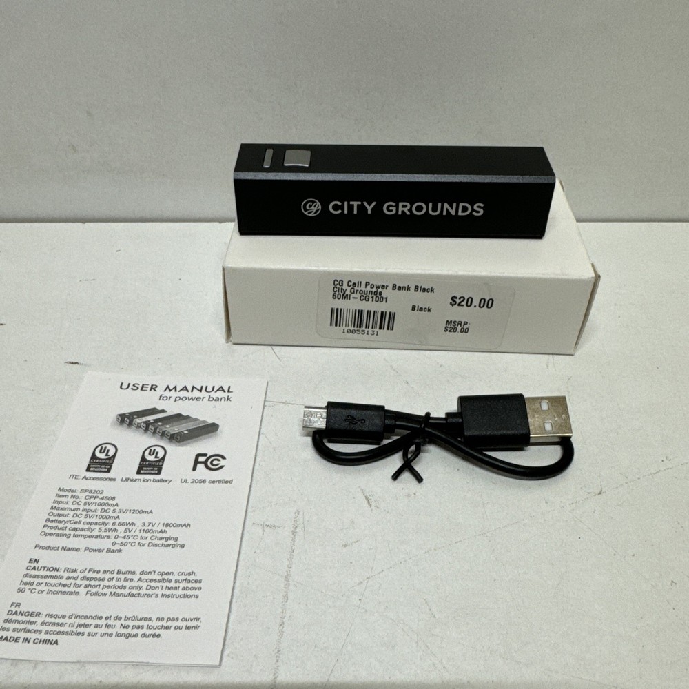 SP8202 1000mAh Compact Power Bank 5V Fast Portable Charger