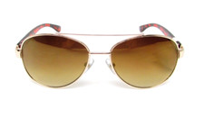 Nine West Woman's Gold Sunglasses S01498RNJ714 MID 100 UV Protection