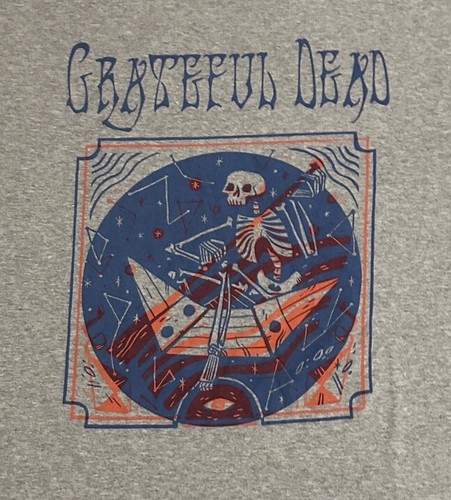 T-shirt grigia stile vintage Grateful Dead Skeleton Band taglia XXL - Foto 2 di 8