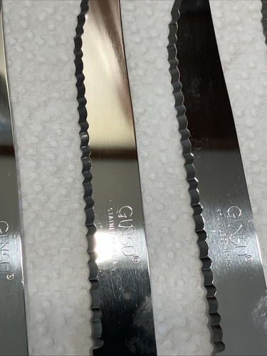 Vintage Ginsu Stainless Steel Serrated Steak Knife Set of 8 Retro USA Kitchen - Picture 11 of 22