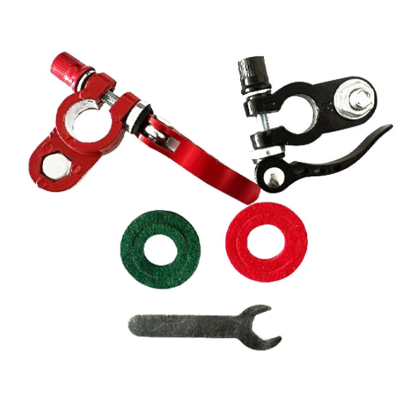 Kit de conectores de braçadeira de cabo 1 par de terminais de bateria poste superior de carro automotivo 12V - Imagem 4 de 4