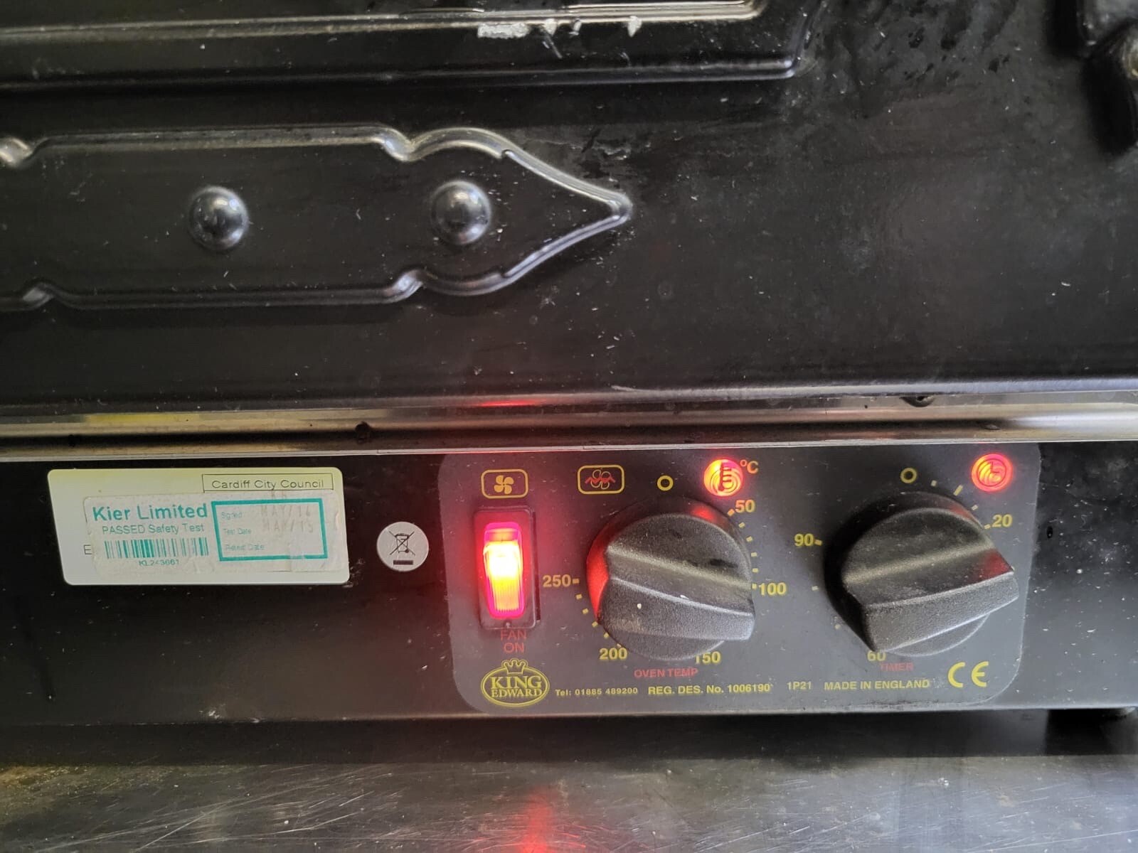 KING EDWARD JACKET POTATO SPUD BAKING OVEN WITH HOLDING DISPLAY ONCE