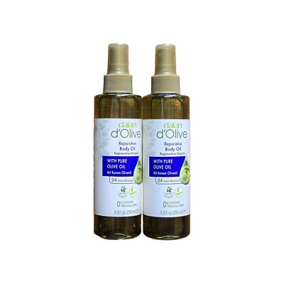 Dalan d'Olive Olive Oil Body Oil in Spray Bottle, 6.8 fl oz Each (Pack of 2)