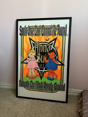 FRAMED Frank Kozik - 1997 - Anna Sui Concert Poster S&N 37/300