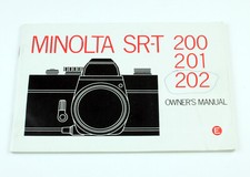 U202433 Minolta SR-T 200 201 202 Original Instruction Manual