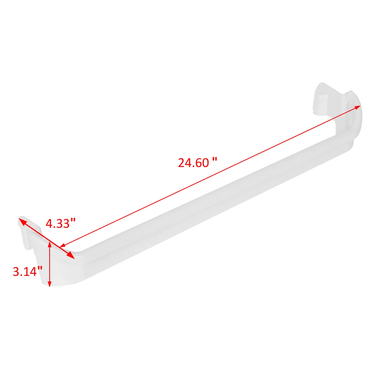 Refrigerator Door Shelf Rack Bar for Frigidaire AP3214630