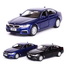 1/36 BMW M550i Model Car Diecast Toy Cars 2 Doors Open Metal Pull Back Vehicles