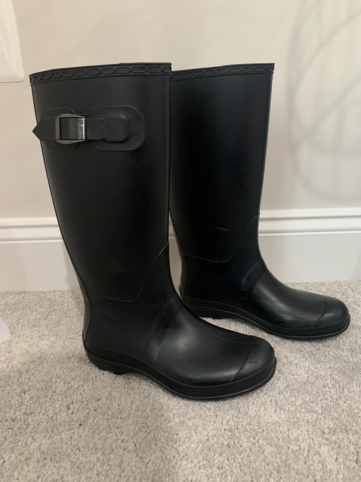 Kamik Olivia Tall Waterproof Rain Snow Black Rubb… - image 11