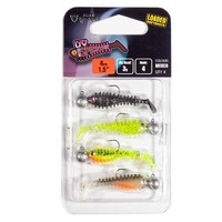 Fox Rage Micro Spikey Fry Mixed Uv 4Cm 3G - 4 Montierte Gummifische, GummiköDer