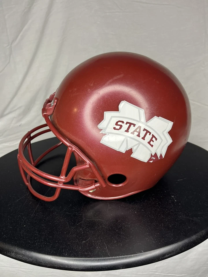 Franklin Youth Реплика Футбольного Шлема Штата Миссисипи Бульдоги Бордовый - Изображение 2 из 4