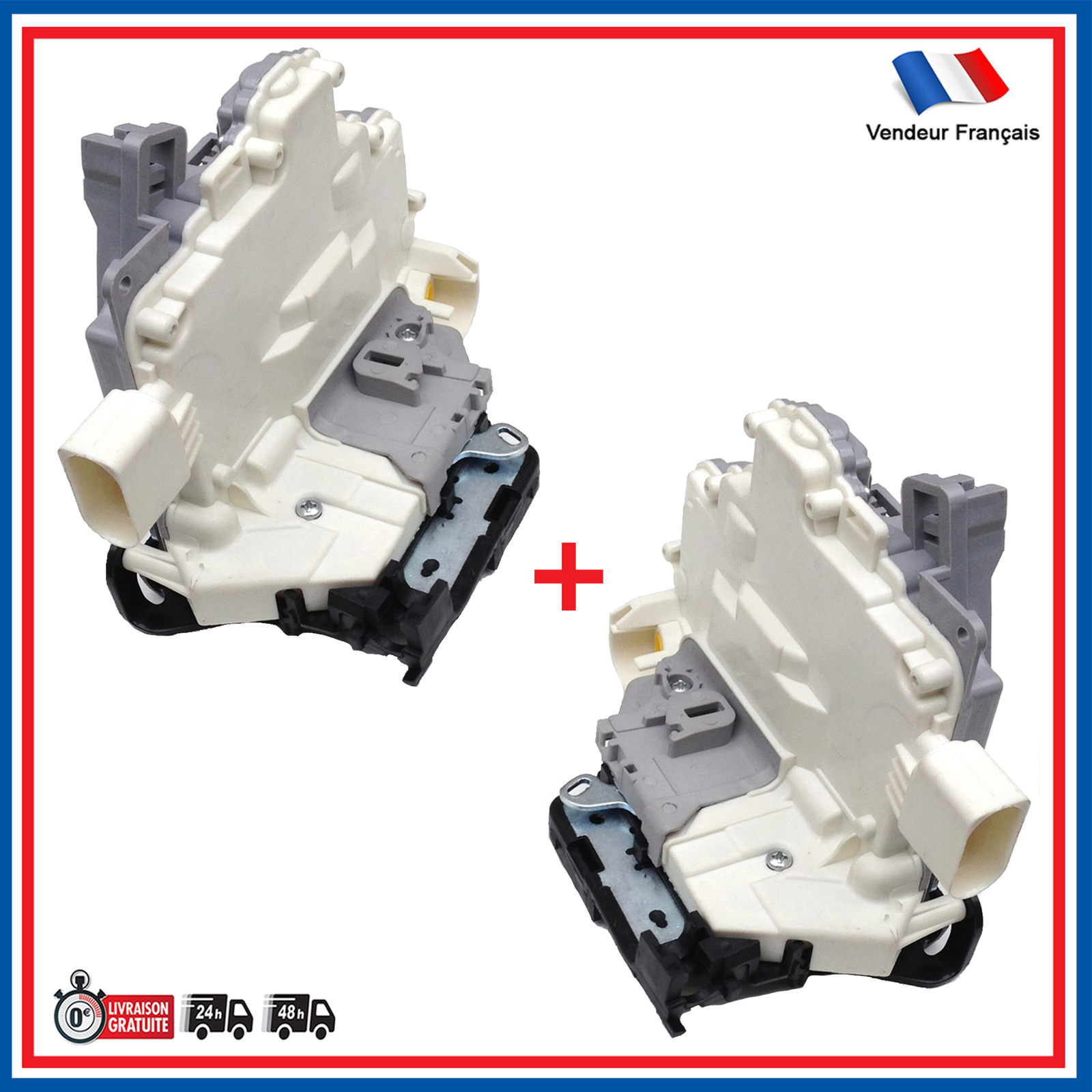 Moteur de centralisation avant gauche et droit pour Skoda Superb II berline et break