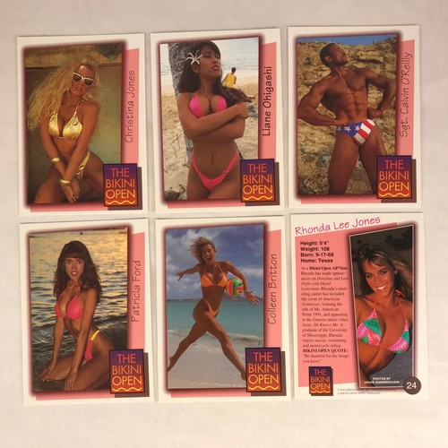 THE BIKINI OPEN: HOT SWIMSUIT COMPETITION Complete Boxed 45 Card Set from 1992 - Picture 2 of 5