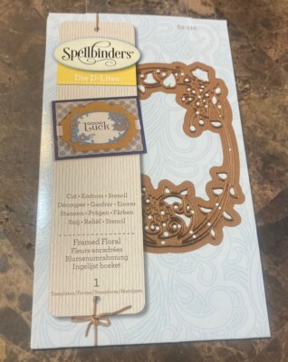 Spellbinders Framed Floral Die D-Lites S2-110 New