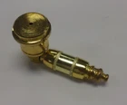 BRASS 3" METAL SINGLE CHAMBER TOBACCO SMOKING PIPE X-LARGE PARTY BELL BOWL & LID