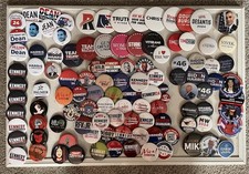 2024 Election Buttons LOT Collection Biden Trump Kennedy Harris Political Pins