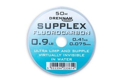 Drennan Supplex Fluorocarbon 50m Stippvorfach Feedervorfach weich unsichtbar