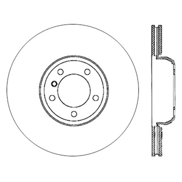 For BMW 550i GT xDrive 10-17 Premium Plain Vented Front Driver Side Brake Rotor Foto 2 de 4
