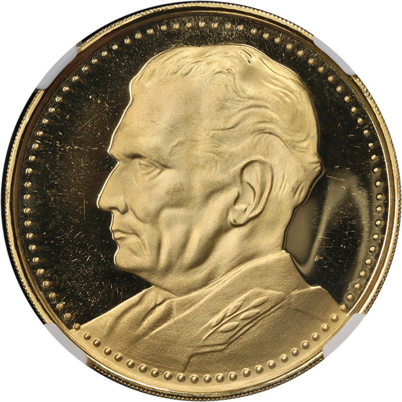 1977 Yugoslavia Gold Medal 25 Gram Josip Broz Tito NGC PF65 Ultra