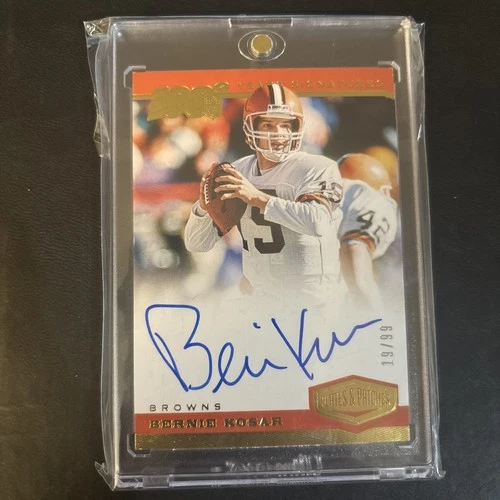 2019 Panini Plates & Patches Autograph- Bernie Kosar /99