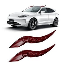 2PCS 3D Dragon Horn Shaped Car Roof Decal Cool Creative Devil Horn Vehicle Red