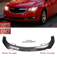 For Chevrolet Cruze 2013-2018 Front Bumper Lip Spoiler Splitter Carbonfiberstyle For Chevrolet Cruze 2013-2018 Front Bumper Lip Spoiler Splitter Carbonfiberstyle