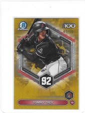 2026 Bowman Chrome Tommy Troy Gold Refractor Bowman Top 100 #BTP-92 #41/50