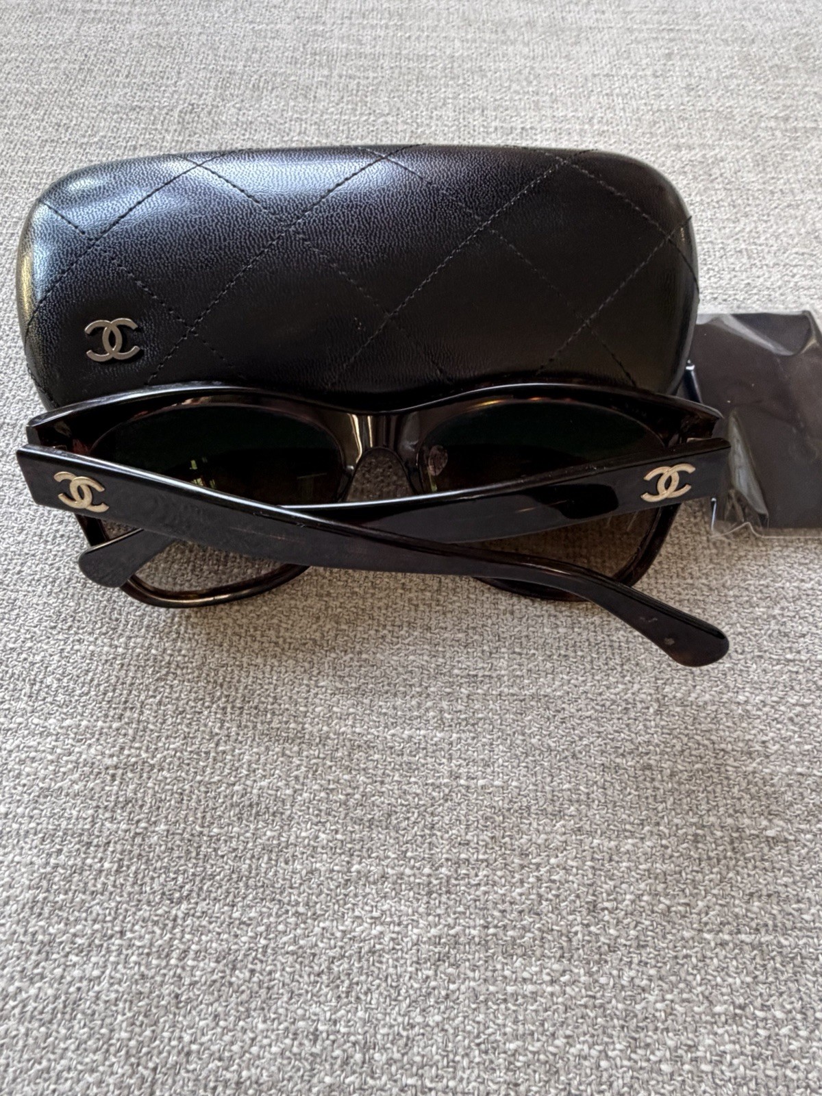 CHANEL 5380 Square Tortoise Shell Sunglasses Brow… - image 3