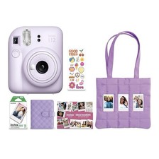 Fujifilm Instax Mini 12 Instant Camera Holiday Bundle 2025 Lilac Purple Film