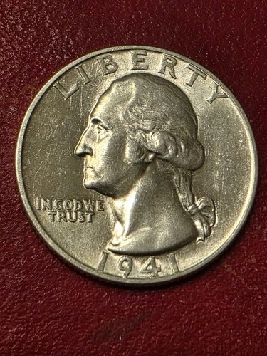 1941 P Washington SILVER Quarter 25c / BRILLIANT UNCIRCULATED  SUPERB  LUSTER++