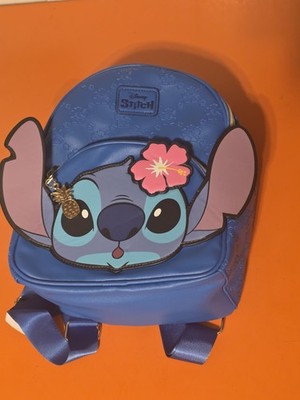 disney lilo & stitch women's mini backpack purple Loungefly and Be Mine Adjustable straps Stitch Mini Backpack | Personalized