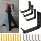 4 Packs Jack Stand Wall Mount Organizer, 6 Tons Floor Jack Holder Heavy Duty Sta