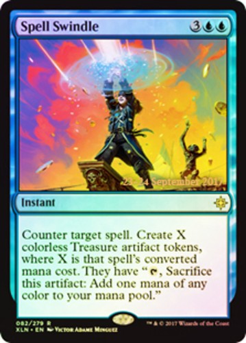 Light Play x 1 Spell Swindle - Foil - Prerelease Promo Ixalan Variants