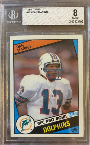 Dan Marino Topps 1984 #123 BGS 8