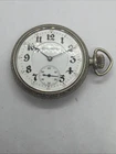 Rare Illinois Grade 187 Hunting 17J Adj 5 Pos Antique Display Pocket Watch Runs