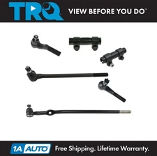 TRQ Front Inner & Outer Tie Rods with Adjusting Sleeves 6 Piece Steering Kit New