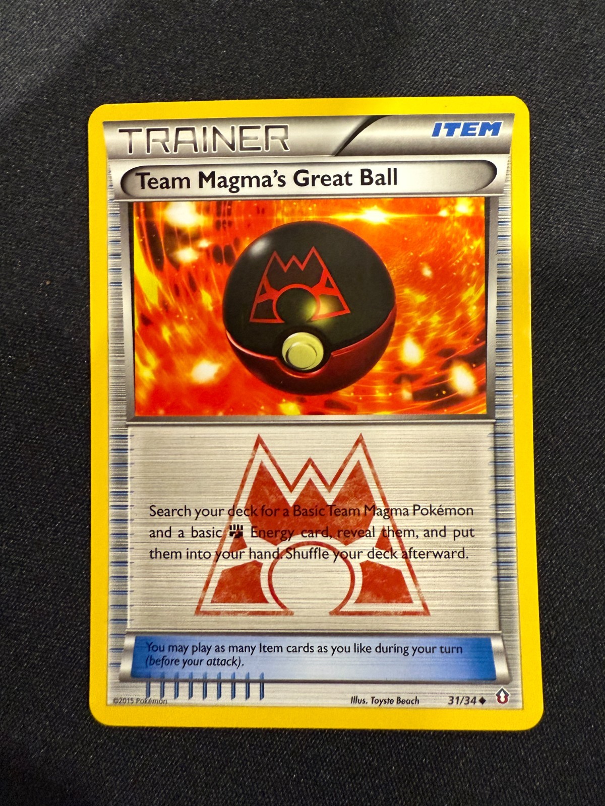 Pokemon Team Magma's Great Ball Double Crisis 31/34 LP