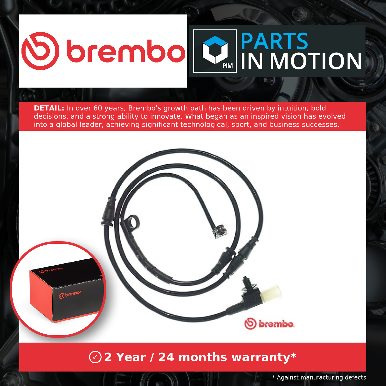 Brake Pad Wear Indicator Sensor fits MINI COOPER R56 1.6 Rear 10 to 12 Brembo - Image 16