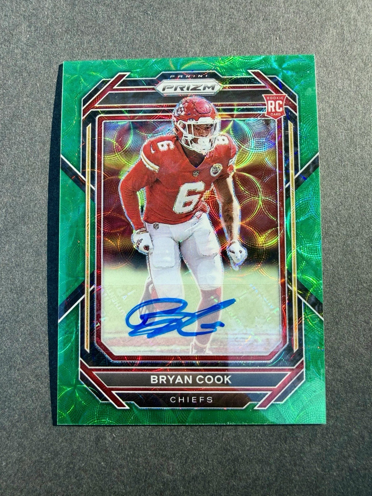 Bryan Cook Panini Prizm #397 Autograph-Green Scope