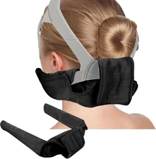 Satin CPAP Strap Covers Soft, CPAP Neck Pad for CPAP Headgear Straps,(Black)