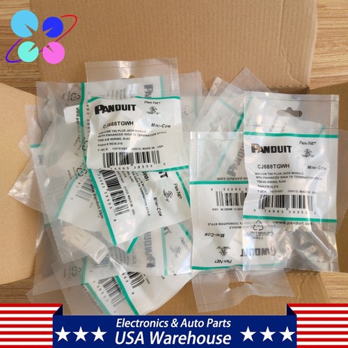 NUOVO per Panduit CJ688TGWH Mini-Com Categoria 6, Modulo Jack RJ45 UTP cat6 (50pz) - Foto 9 di 9