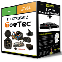 Elektrosatz 7-Pol Spezifisch für Tesla Model 3 FließHeck 01.2017-08.2023 Towtec