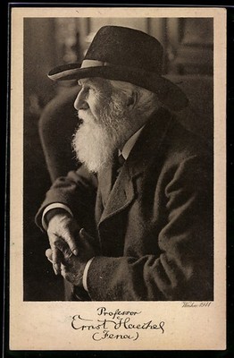 Ansichtskarte Jena, Porträt des Arztes Professor Ernst Haeckel 