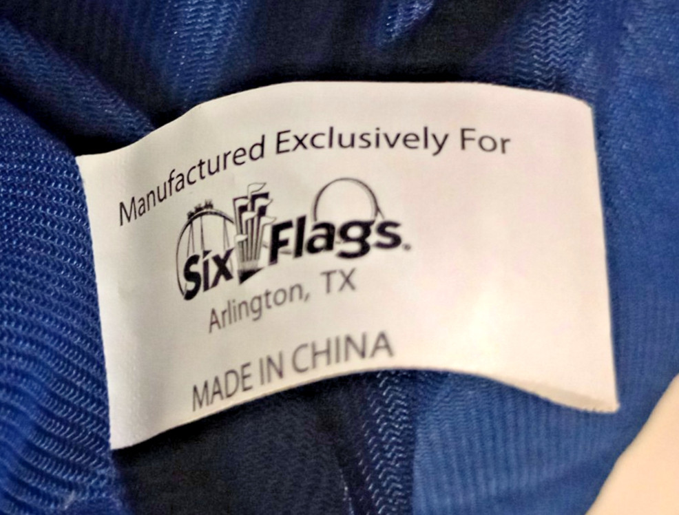 Original Jumbo Oversized Six Flags Theme Park Bas… - image 6