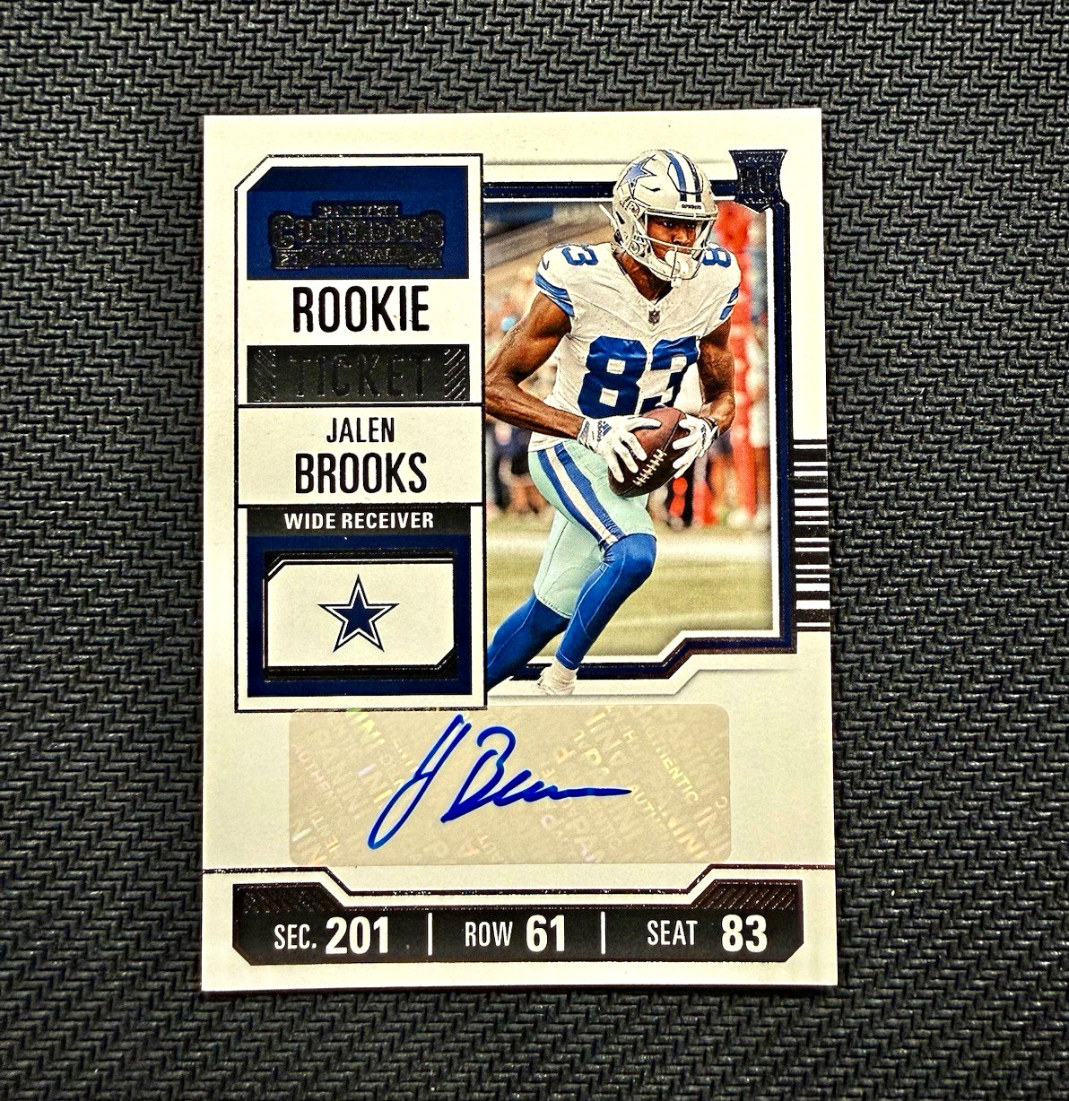Jalen Brooks Panini Contenders #259 Autograph