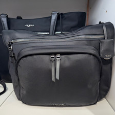 NEW Tumi Voyageur SUTTON 12.75  Nylon Crossbody Shoulder Bag - BLACK w/ GUNMETAL