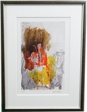 Farblitho Armin Mueller- Stahl "Casablanca"  handsigniert GALERIERAHMUNG NEU