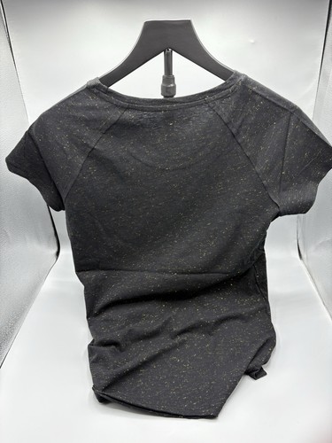 NWT - Hard Rock Cafe San Francisco LUREX METALLIC GOLD LOGO tee WOMENS Medium M - Picture 5 of 7