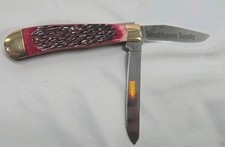 Steel Warrior Trapper Pocket Knife 5 Of 13, Red Walnut, 2-Blade -SW-108RWJ