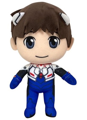 Evangelion New Movie Shinji Ikari Plugsuit Plush Toy 8 Inch Collectible Figure